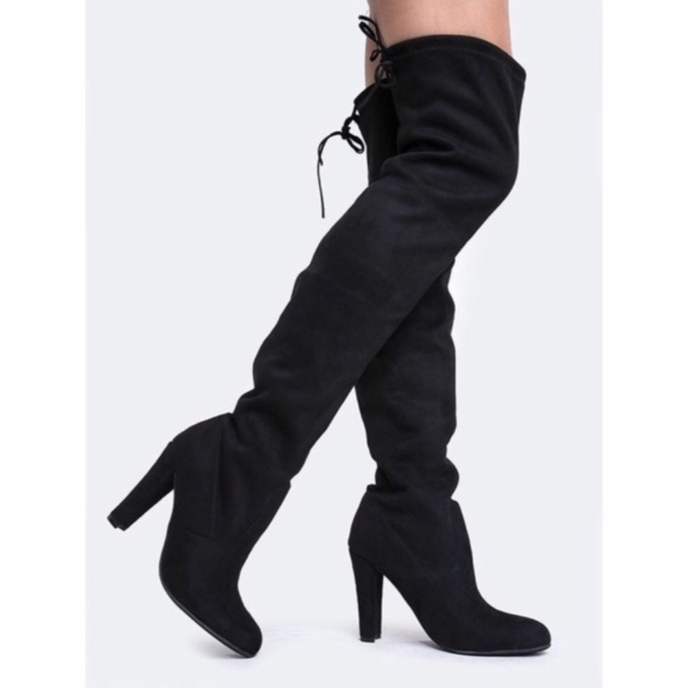 Steve Madden Gleemer Over The Knee Boots 5.5 Black